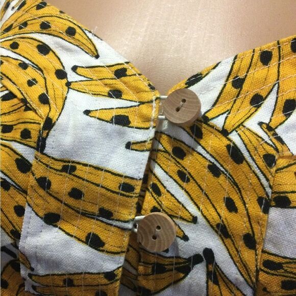 FARM RIO Spotted Bananas Cross-Back Mini Sress - Picture 6 of 11